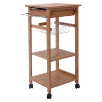 wooden kitchen trolley