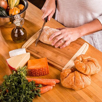 Multifunctional Bamboo Chopping Block Cutting Board For Food Serving